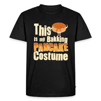 Pancake Baking Costume - Funny Pancake - Men's Premium Organic T-Shirt - black - Front - Nico (187cm)