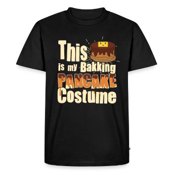 Pancake Baking Costume - Funny Pancake - Men's Premium Organic T-Shirt - black - Front - Nico (187cm)