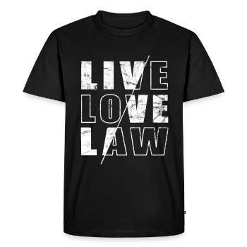 Lawyer Costume - Funny Law Student - Men's Premium Organic T-Shirt - black - Front - Nico (187cm)