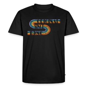 Vintage Birthday Design Original 1986 - Men's Premium Organic T-Shirt - black - Front - Nico (187cm)