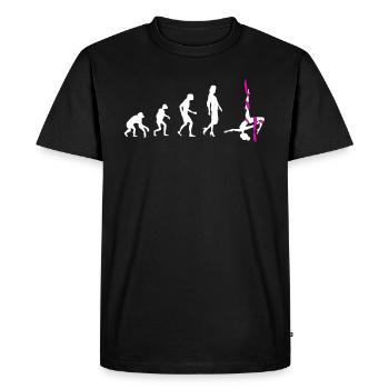Aerial Silk Evolution - Gymnastique acrobatique - T-shirt Premium bio Homme - noir - Devant - Nico (187cm)