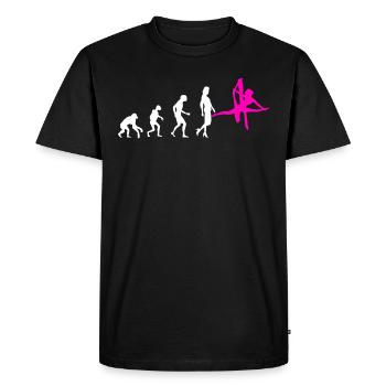 Aerial Silk Evolution - Acrobaties aériennes sur soie - T-shirt Premium bio Homme - noir - Devant - Nico (187cm)