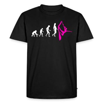 Aerial Silk Evolution - Acrobaties aériennes sur soie - T-shirt Premium bio Homme - noir - Devant - Nico (187cm)