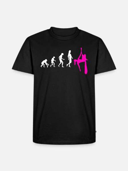 Aerial Silk Evolution - Aerial Circus - Men's Premium Organic T-Shirt - black