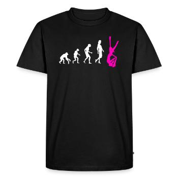 Aerial Silk Evolution - Gymnastique acrobatique - T-shirt Premium bio Homme - noir - Devant - Nico (187cm)