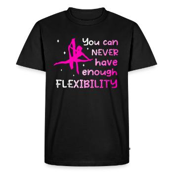 Flexibility - Fun aerial silk acrobatics - Men's Premium Organic T-Shirt - black - Front - Nico (187cm)