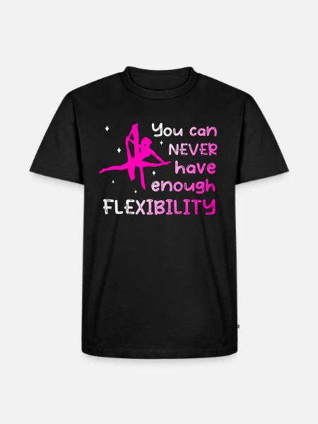 Flexibility - Fun aerial silk acrobatics - Men's Premium Organic T-Shirt - black