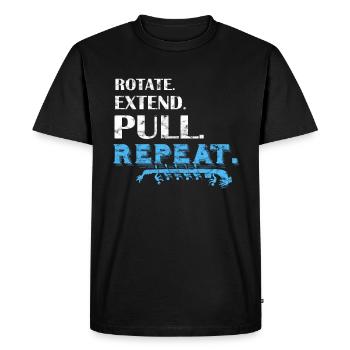 Festival de course de bateaux-dragons Bateau dragon - T-shirt Premium bio Homme - noir - Devant - Nico (187cm)