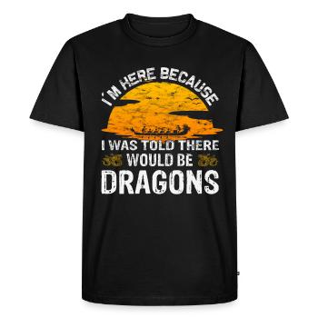 Festival de course de bateaux-dragons Bateau dragon - T-shirt Premium bio Homme - noir - Devant - Nico (187cm)