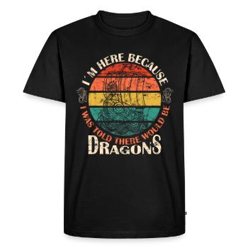 Festival de course de bateaux-dragons Bateau dragon - T-shirt Premium bio Homme - noir - Devant - Nico (187cm)