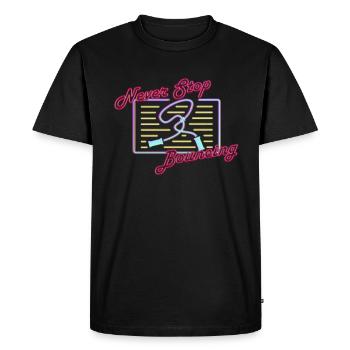 Fitness Roping - Corde à sauter pour femme - T-shirt Premium bio Homme - noir - Devant - Nico (187cm)