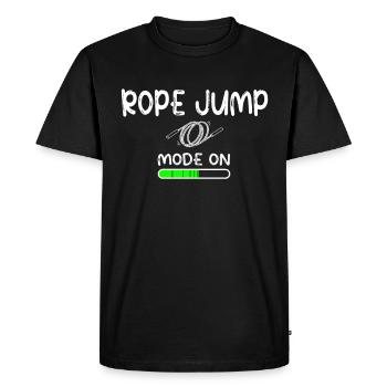 Fitness Roping - Corde à sauter pour femme - T-shirt Premium bio Homme - noir - Devant - Nico (187cm)