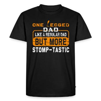 Amputee humor prosthesis surgery Amputation - Men's Premium Organic T-Shirt - black - Front - Nico (187cm)