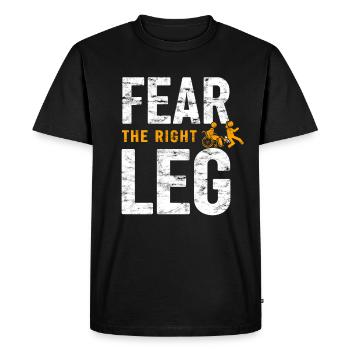 Wheelchair for leg amputee prostheses - Men's Premium Organic T-Shirt - black - Front - Nico (187cm)