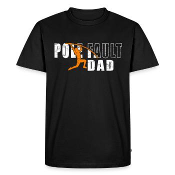 Pole Vault Pole Jumper Dad - Men's Premium Organic T-Shirt - black - Front - Nico (187cm)