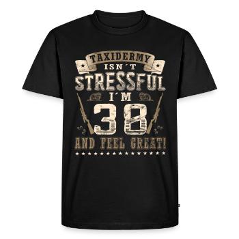 Taxidermists 38th birthday Taxidermists - Men's Premium Organic T-Shirt - black - Front - Nico (187cm)