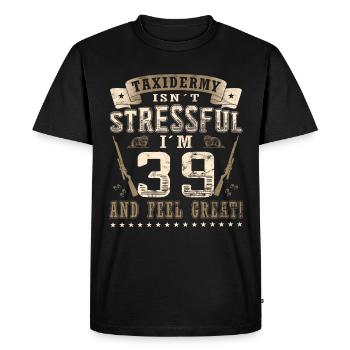 Taxidermists 39th birthday Taxidermists - Men's Premium Organic T-Shirt - black - Front - Nico (187cm)