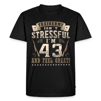 Taxidermists 43rd birthday Taxidermists - Men's Premium Organic T-Shirt - black - Front - Nico (187cm)