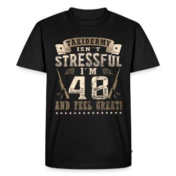 Taxidermists 48th birthday Taxidermists - Men's Premium Organic T-Shirt - black - Front - Nico (187cm)