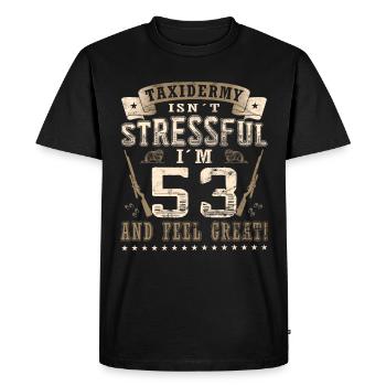 Taxidermists 53rd birthday Taxidermists - Men's Premium Organic T-Shirt - black - Front - Nico (187cm)