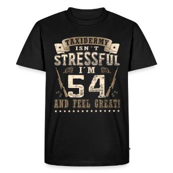 Taxidermists 54th birthday Taxidermists - Men's Premium Organic T-Shirt - black - Front - Nico (187cm)