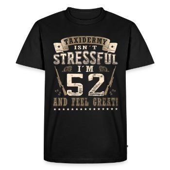 Taxidermists 52nd birthday Taxidermists - Men's Premium Organic T-Shirt - black - Front - Nico (187cm)