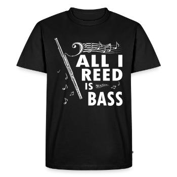 Instrument à vent Musique Bassoniste - T-shirt Premium bio Homme - noir - Devant - Nico (187cm)