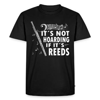 Instrument à vent Musique Bassoniste - T-shirt Premium bio Homme - noir - Devant - Nico (187cm)