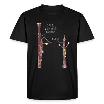 Holzblasinstrument Musik Bassoon Oboe - Männer Premium Bio T-Shirt - Schwarz - Vorne - Nico (187cm)