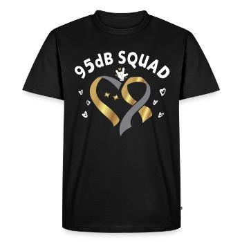 Troubles auditifs Langage de procréation sourd - T-shirt Premium bio Homme - noir - Devant - Nico (187cm)