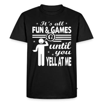Hearing impaired Deaf childbearing language - Men's Premium Organic T-Shirt - black - Front - Nico (187cm)