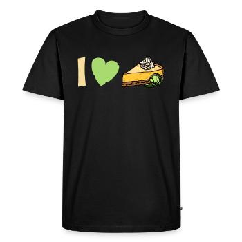 C’est drôle que j’adore la conception de gâteau au citron - T-shirt Premium bio Homme - noir - Devant - Nico (187cm)
