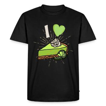 C’est drôle que j’adore la conception de gâteau au citron - T-shirt Premium bio Homme - noir - Devant - Nico (187cm)