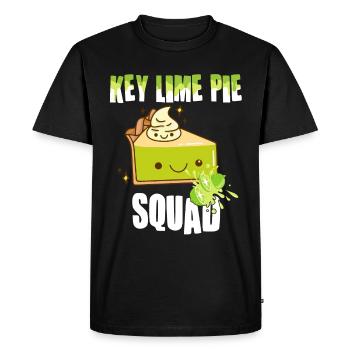 Drôle de conception de gâteau au citron - T-shirt Premium bio Homme - noir - Devant - Nico (187cm)