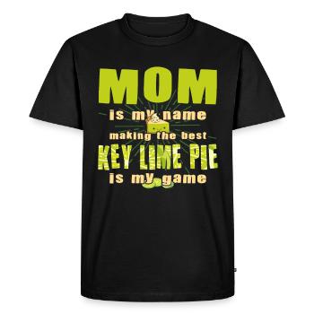 Drôle de mère Conception de gâteau au citron - T-shirt Premium bio Homme - noir - Devant - Nico (187cm)