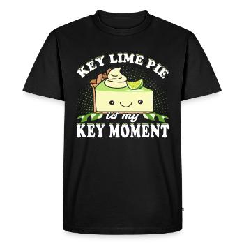 Drôle de design de gâteau au citron kawaii - T-shirt Premium bio Homme - noir - Devant - Nico (187cm)