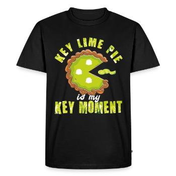 Drôle de conception de gâteau au citron - T-shirt Premium bio Homme - noir - Devant - Nico (187cm)