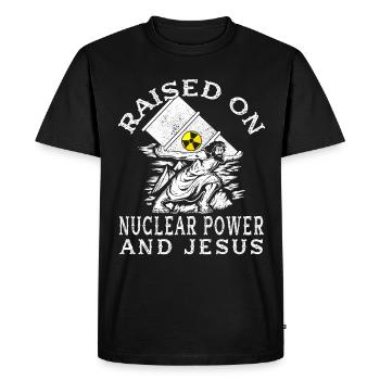 Ingénieurs nucléaires - Ingénieur nucléaire - T-shirt Premium bio Homme - noir - Devant - Nico (187cm)