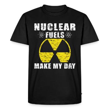 Nuclear Power - Proud Nuclear Engineer - Men's Premium Organic T-Shirt - black - Front - Nico (187cm)