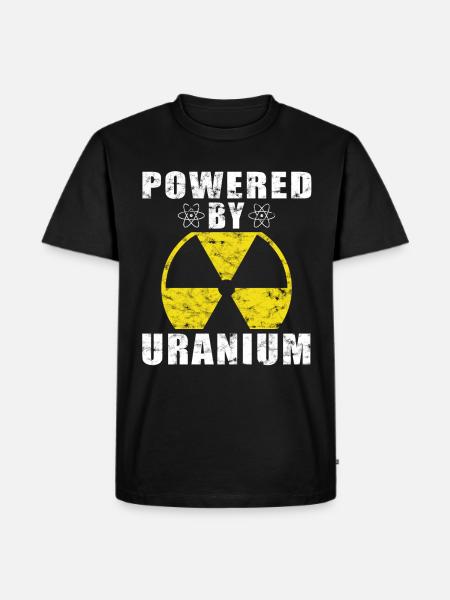 Kernkraft - Stolzer Nuklearingenieur - Männer Premium Bio T-Shirt - Schwarz