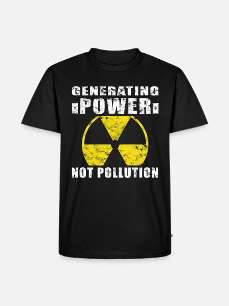 Kernkraft - Stolzer Nuklearingenieur - Männer Premium Bio T-Shirt - Schwarz