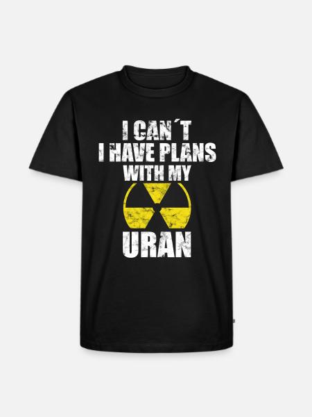 Kernkraft - Stolzer Nuklearingenieur - Männer Premium Bio T-Shirt - Schwarz