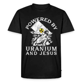 Nuclear Power - Proud Nuclear Engineer - Men's Premium Organic T-Shirt - black - Front - Nico (187cm)