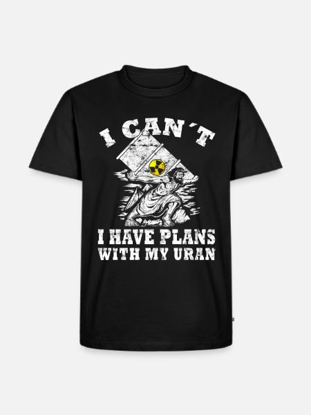 Kernkraft - Stolzer Nuklearingenieur - Männer Premium Bio T-Shirt - Schwarz