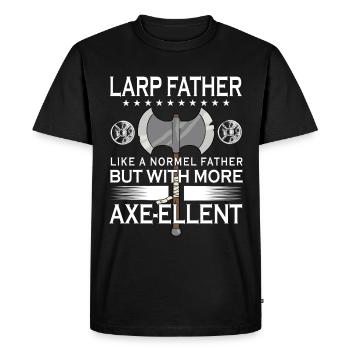 Jeu de rôle de combat à l’épée Larp amusant - T-shirt Premium bio Homme - noir - Devant - Nico (187cm)