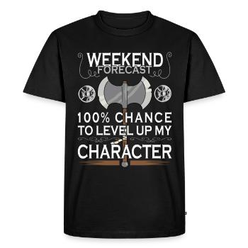 Jeu de rôle de combat à l’épée Larp amusant - T-shirt Premium bio Homme - noir - Devant - Nico (187cm)