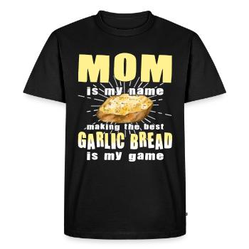 Funny Garlic Maker Mother - Men's Premium Organic T-Shirt - black - Front - Nico (187cm)