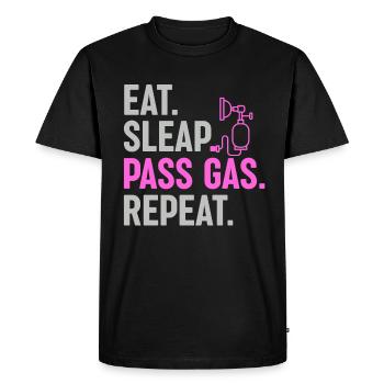 Infirmière en anesthésie - Anesthésie amusante - T-shirt Premium bio Homme - noir - Devant - Nico (187cm)