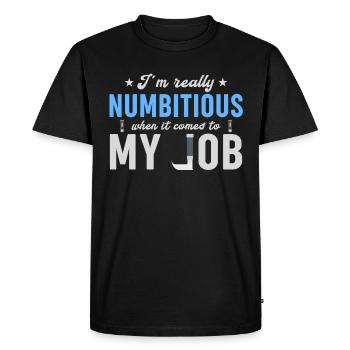 Technicien en anesthésie - Anesthésie amusante - T-shirt Premium bio Homme - noir - Devant - Nico (187cm)