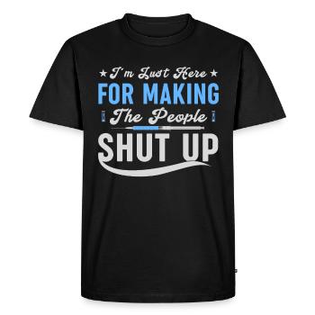 Infirmière en anesthésie - Anesthésie amusante - T-shirt Premium bio Homme - noir - Devant - Nico (187cm)